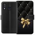 Kompatibelt Plånboksfodral till Samsung Galaxy A40 Stilfull Rosett