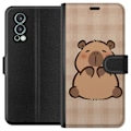 Miniatyrbillede 1 af 3: OnePlus Nord 2 5G Tegnebogsetui Mobilskal kawaii capybara flera figurer japansk stil