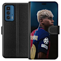 Pikkukuva 1 / 3: Motorola Edge 20 Pro Lompakkokotelo Lamine Yamal - Barcelonan