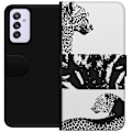 Miniatyrbillede 1 af 3: Samsung Galaxy A82 5G Tegnebogsetui Leopard Faces