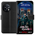Miniatyrbild 1 av 3: OnePlus 11R Plånboksfodral Squid Game Säsong 3 Seriefigurer Populärt TV Serie Motiv Ikoner Spänning Drama Asiatisk Design Trend