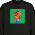 Miniatyrbillede 1 af 3: Sweatshirt til Voksne | Klassisk Collegebluse Minecraft sort XL
