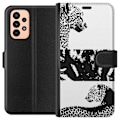 Miniatyrbillede 1 af 3: Samsung Galaxy A23 Tegnebogsetui Leopard Faces