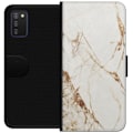 Miniatyrbillede 1 af 3: Samsung Galaxy A03s Tegnebogsetui Hvid marmor