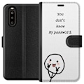 Miniatyrbild 1 av 3: Sony Xperia 10 II Plånboksfodral You Don’t Know My Password – edgy textmotiv med attityd