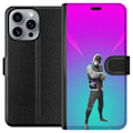 Miniatyrbillede 1 af 3: Apple iPhone 16 Pro Max Tegnebogsetui sort ridder fortnite