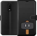Miniatyrbillede 1 af 3: Kompatibel Tegnebogsetui til OnePlus 7 Sort spillehammer - Sort motiv med sort hammer. sort