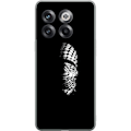 Miniatyrbillede 1 af 3: OnePlus 10T Gennemsigtig cover Keffiyeh-mønster - klassisk sort-hvid palæstinensisk tørklæde med kulturel betydning