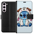 Pikkukuva 1 / 3: Samsung Galaxy S23+ Lompakkokotelo Stitch Koirapuku Lilo & Stitch Disney Hauska Design Sininen Avaruusolento Sarjakuva Hahmo Suosittu Lapsille Suositt