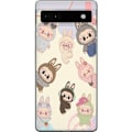 Pikkukuva 1 / 3: Google Pixel 6a Läpinäkyvä kuori Labubu Pop Mart Kokoelma Motiivi Figuuri Kokoelma Suunnittelu Suosittu Taidelelu Pop Mart Luova Graafinen