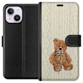 Miniatyrbillede 1 af 3: Apple iPhone 15 Plus Tegnebogsetui Lille Teddy – klassisk teddy i enkel design