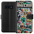 Miniatyrbillede 1 af 3: Samsung Galaxy S10e Tegnebogsetui Minecraft Kunst