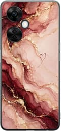 Kompatibelt Mobildeksel til OnePlus Nord CE 3 Lite Vinmarmor rosa