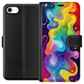 Miniatyrbild 1 av 3: Apple iPhone 6 Plånboksfodral Color Splash Abstrakt Konst Design Färgstarkt Mönster Modern Populär Väggkonst Grafiskt Trend