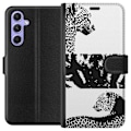 Pikkukuva 1 / 3: Samsung Galaxy A54 Lompakkokotelo Leopard Faces