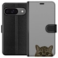 Miniatyrbild 1 av 3: Google Pixel 9 Pro Plånboksfodral Grå Kattblick – stilren