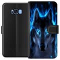 Kompatibel Tegnebogsetui til Samsung Galaxy S8 Ulve