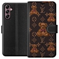 Miniatyrbillede 1 af 3: Samsung Galaxy A14 5G Tegnebogsetui Louis Vuitton Teddybjørn Mønster Luksus Mode Design Populært Motiv Mode Trend Luksuriøse Accessories