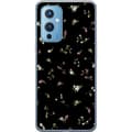 Kompatibel Mobilcover til OnePlus 9 Sort blomstergrafik sort