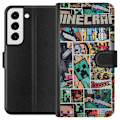 Pikkukuva 1 / 3: Samsung Galaxy S22+ 5G Lompakkokotelo Minecraft Taide