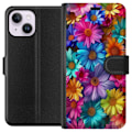 Miniatyrbild 1 av 3: Apple iPhone 14 Plus Plånboksfodral Gerbera Blommor Färgglad Dekor Blommotiv Populärt Heminredning Färg Rik Väggkonst Design