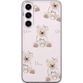 Miniatyrbillede 1 af 3: Samsung Galaxy S23+ Gennemsigtig cover Teddy Dior Vibes - luksuriøs bamse i modetil