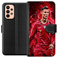 Miniatyrbild 1 av 3: Samsung Galaxy A23 Plånboksfodral Ronaldo Skills – CR7 Design för Äkta Supporters