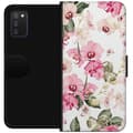 Kompatibel Tegnebogsetui til Samsung Galaxy A03s Rosa blomster