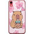 Pikkukuva 1 / 2: Apple iPhone XR Läpinäkyvä kuori Kawaii Capybara Sydän Ani