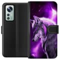 Kompatibel Tegnebogsetui til Xiaomi 12 Lilla Varg
