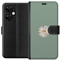 Pikkukuva 1 / 3: OnePlus Nord CE3 Lompakkokotelo Vihreä Minimalikukka - tyylikäs kukka vihreällä taustalla