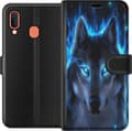 Kompatibelt Lommeboketui til Samsung Galaxy A20e Ulv