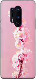 Kompatibelt Mobilskal till OnePlus 8 Pro Rosa blomkvist rosa