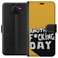 Pikkukuva 1 / 3: Xiaomi Redmi Note 9 Lompakkokotelo Another Day Tekstimotiivi Huumori Katumuoti Graafinen Rohkea Tyyli Suosittu Elämäntapa Kaupunkimuoti Design