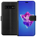 Miniatyrbilde 1 av 3: Samsung Galaxy S10 Lommeboketui Adidas-inspirert blått design