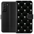Kompatibelt Lommeboketui til Samsung Galaxy S21+ 5G Bling Hjerte