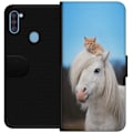 Pikkukuva 1 / 3: Samsung Galaxy A11 Lompakkokotelo Kissa ja Hevonen