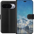 Kompatibelt Lommeboketui til Google Pixel 11 Pro Monet – Blått stationsmotiv blå