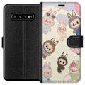 Miniatyrbillede 1 af 3: Samsung Galaxy S10 Tegnebogsetui Labubu Pop Mart Samling Motiv Figur Samling Design Populært Art Toy Pop Mart Kreativ Grafisk
