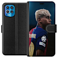 Miniatyrbillede 1 af 3: Motorola Edge S Tegnebogsetui Lamine Yamal - Barcelonas Wunderkind i fokus