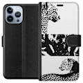Miniatyrbillede 1 af 3: Apple iPhone 13 Pro Max Tegnebogsetui Leopard Faces