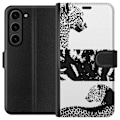 Pikkukuva 1 / 3: Samsung Galaxy S24+ Lompakkokotelo Leopard Faces