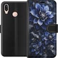 Kompatibelt Lommeboketui til Huawei P20 lite Blå georginer blå