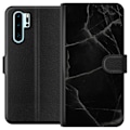 Miniatyrbillede 1 af 3: Huawei P30 Pro Tegnebogsetui Sort marmor
