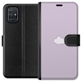 Pikkukuva 1 / 3: Samsung Galaxy A71 Lompakkokotelo Lila Pilvi - minimalistinen pilvi lila taustalla