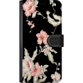 Miniatyrbillede 3 af 3: Samsung Galaxy A50 Tegnebogsetui Florering Mønster Sort