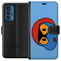 Miniatyrbillede 1 af 3: Motorola Edge 20 Pro Tegnebogsetui Bold Bot Head
