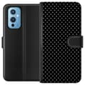 Kompatibel Tegnebogsetui til OnePlus 9 Sorte natprikker sort