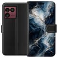 Kompatibel Tegnebogsetui til Sony Xperia 1 VIII Natmarmor blå