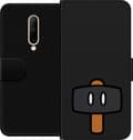 Miniatyrbillede 1 af 3: Kompatibel Tegnebogsetui til OnePlus 7 Pro Sort spillehammer - Sort motiv med sort hammer. sort